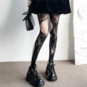 Darkness aesthetic tearing tights