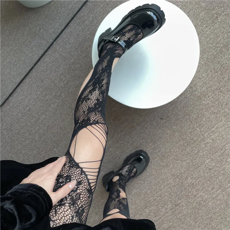 Darkness aesthetic tearing tights