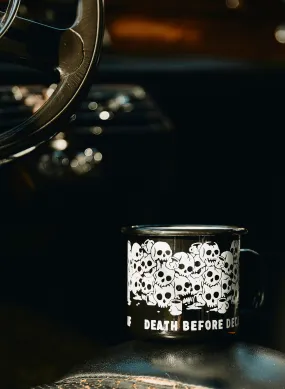 Death Before Decaf Enamel Mug