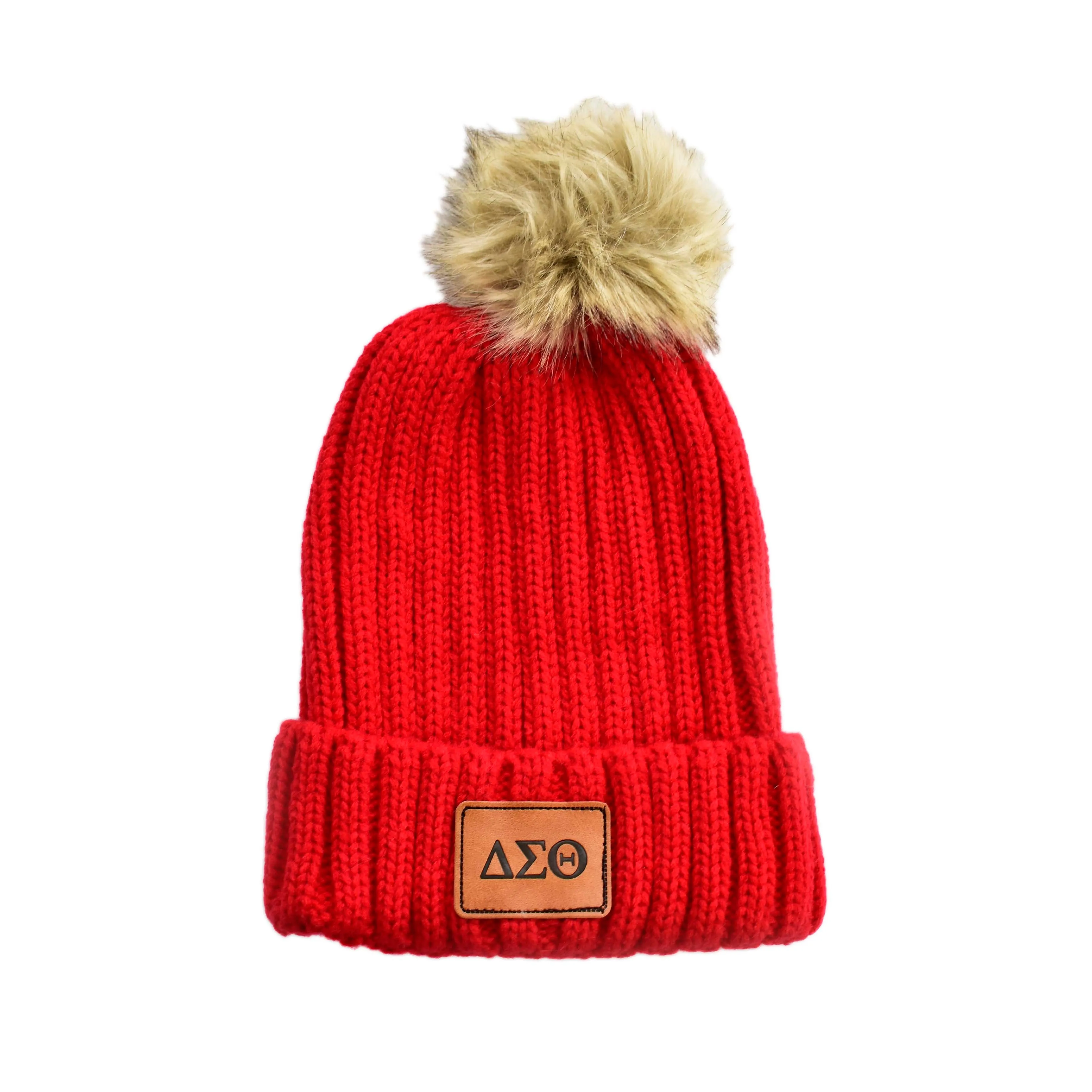 Delta Sigma Theta Pom Pom Beanie Hat