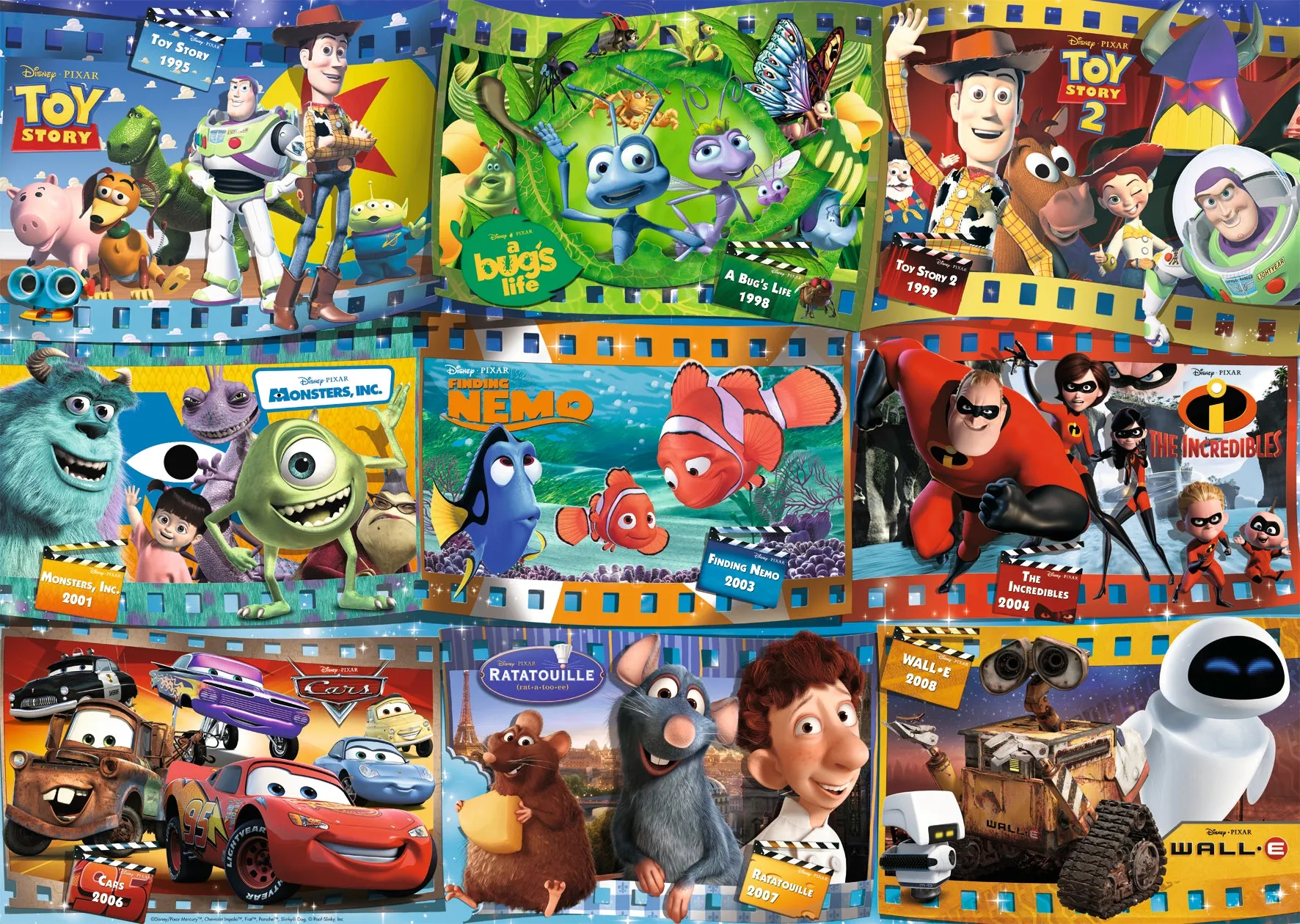 Disney-Pixar Movies - 1000pc Puzzle