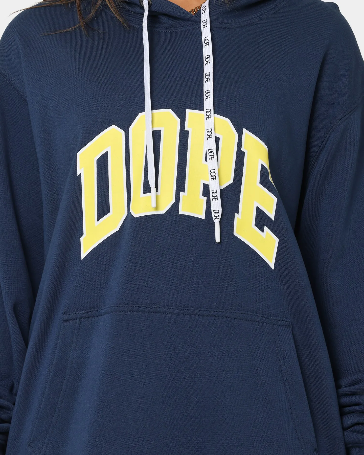 DOPE Varsity Arch Hoodie Blue/Yellow