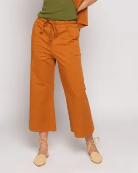 Elastic Waist Drawstring Palazzo Sweatpant