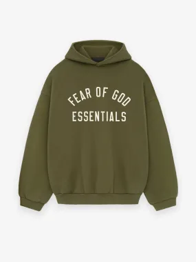 ESSENTIALS - Fleece Hoodie Military