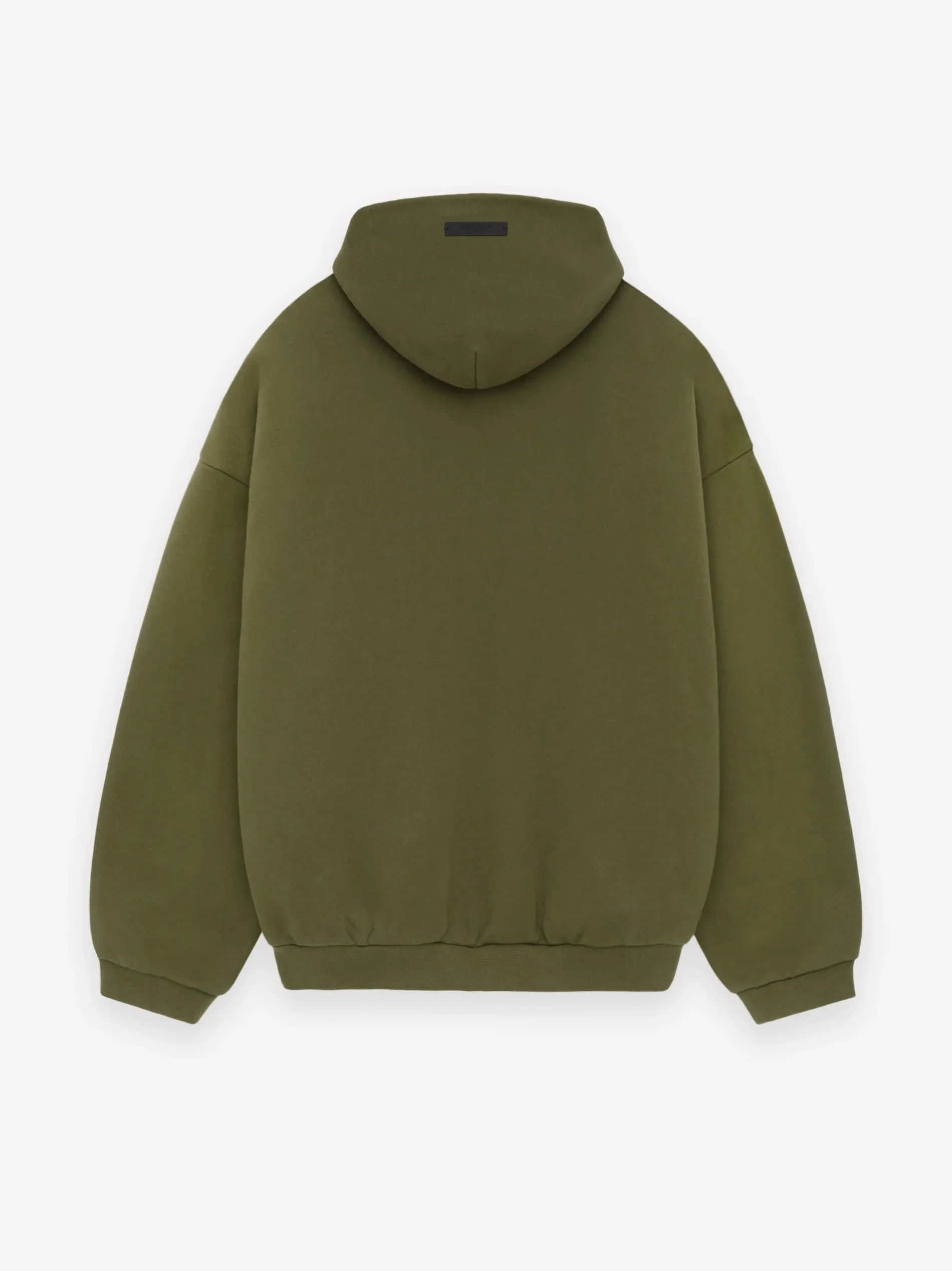 ESSENTIALS - Fleece Hoodie Military