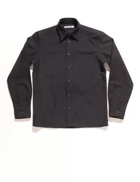 FINAL SALE: BKT16 Overshirt in Cotton Twill - Black