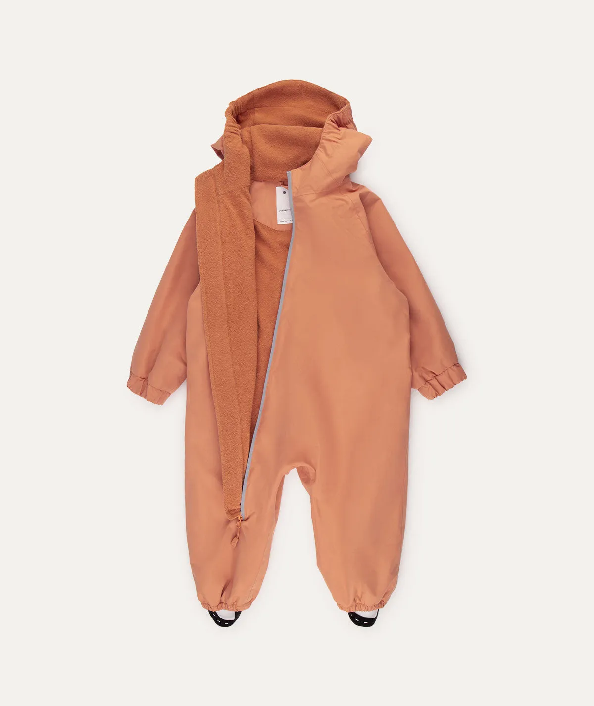 Fleece Lined Puddle Suit - Orange  Pheasant