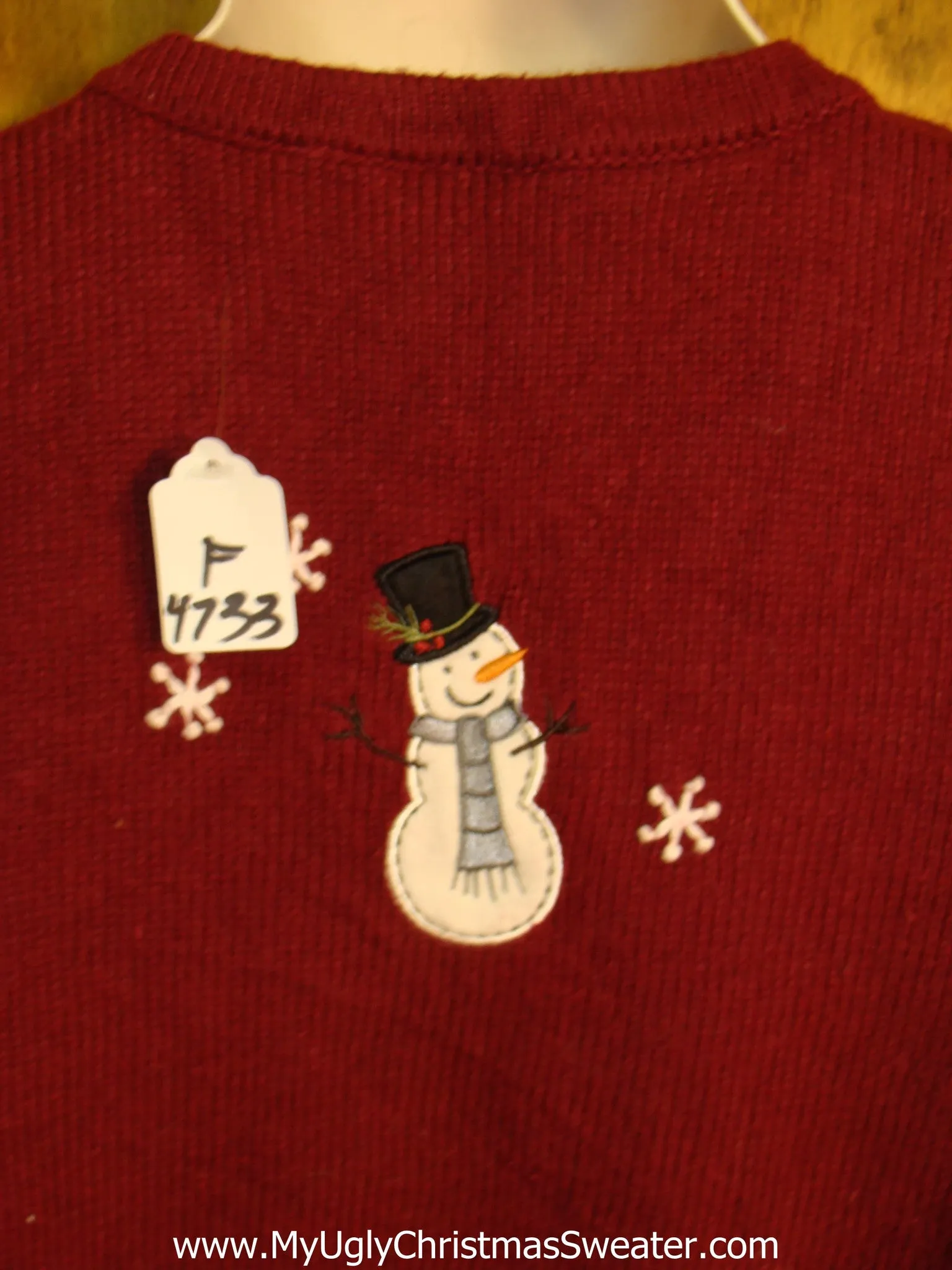 Floating Snowmen Ugly Christmas Sweater