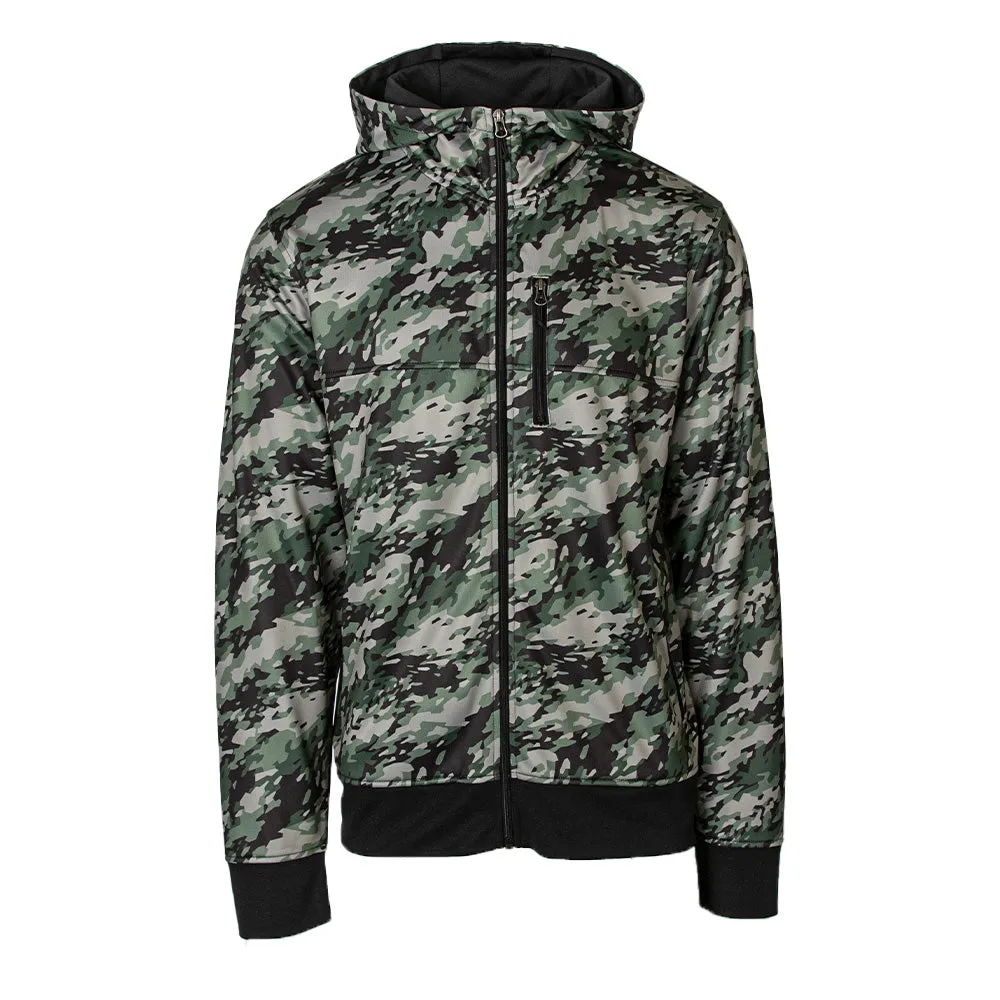 Full Zip Performance Hoodie | Geo Camo-Patriot