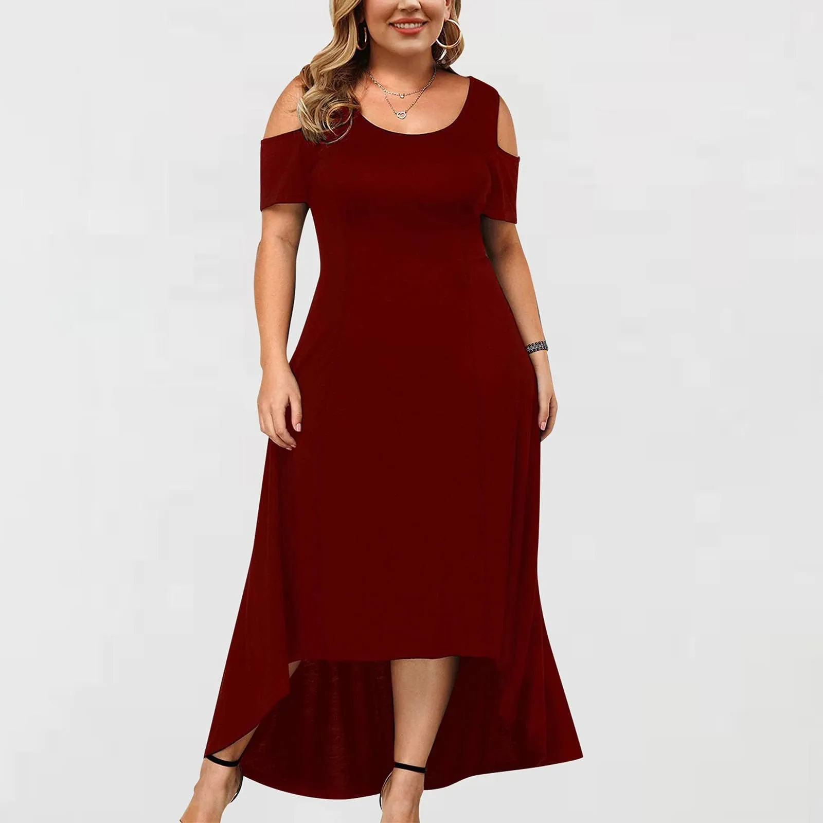 Funki Buys | Dresses | Women's Off-The Shoulder Party Dress