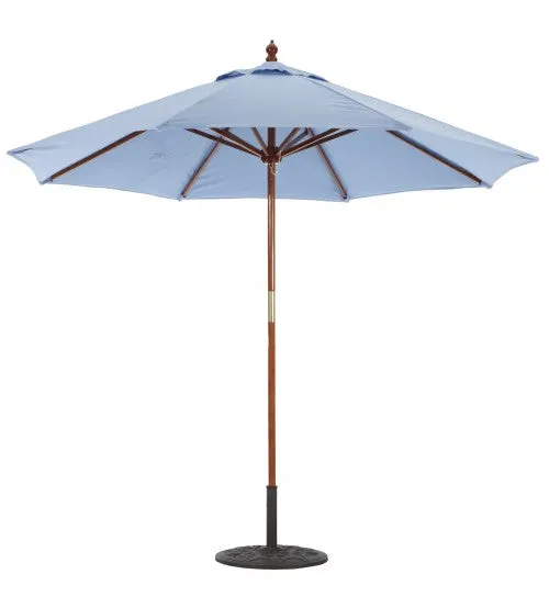 Galtech 132/232 - 9 FT Wood Market Umbrella With Pulley Lift