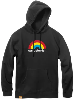 gangsterish black pullover hood