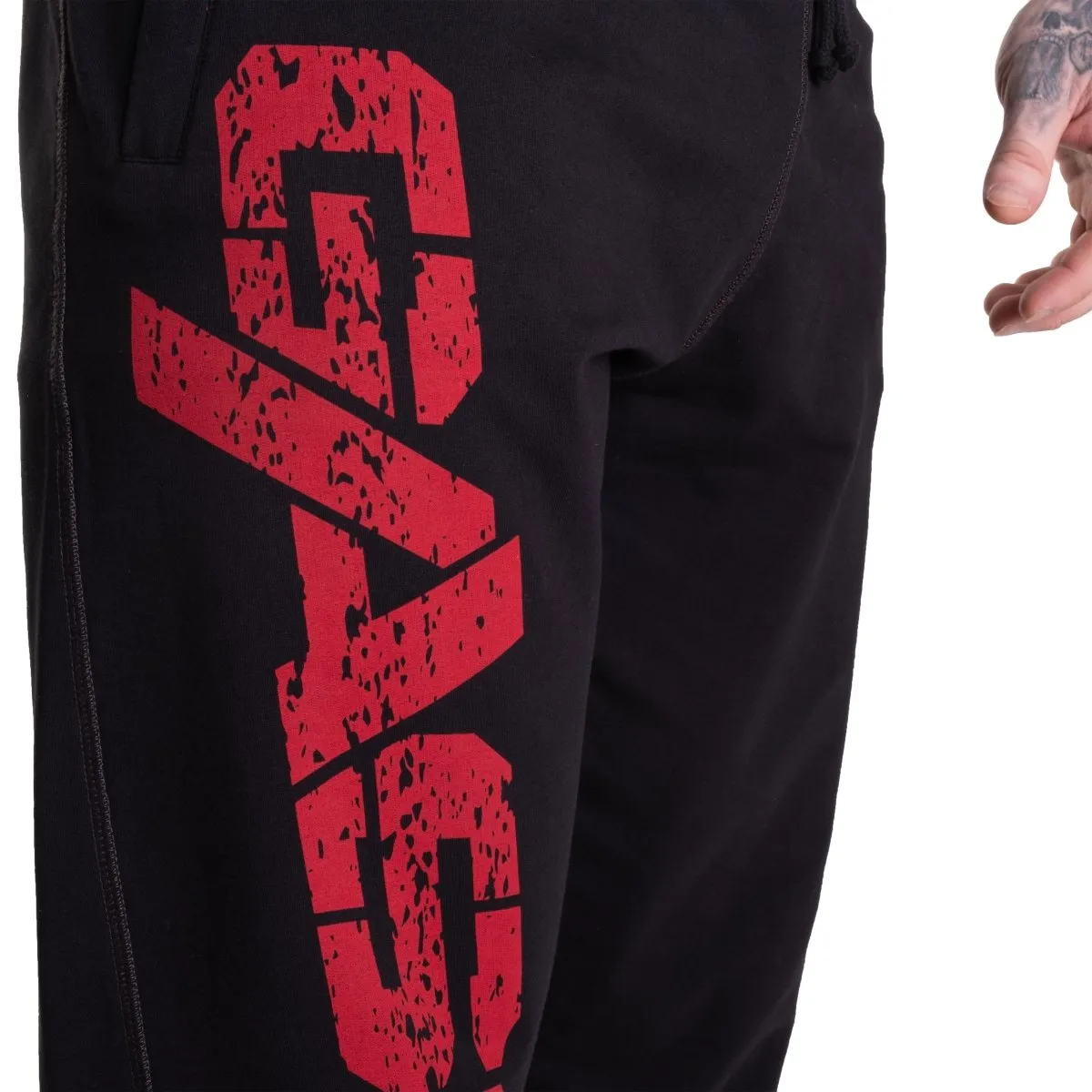 GASP Vintage Sweatpants - Black/Red