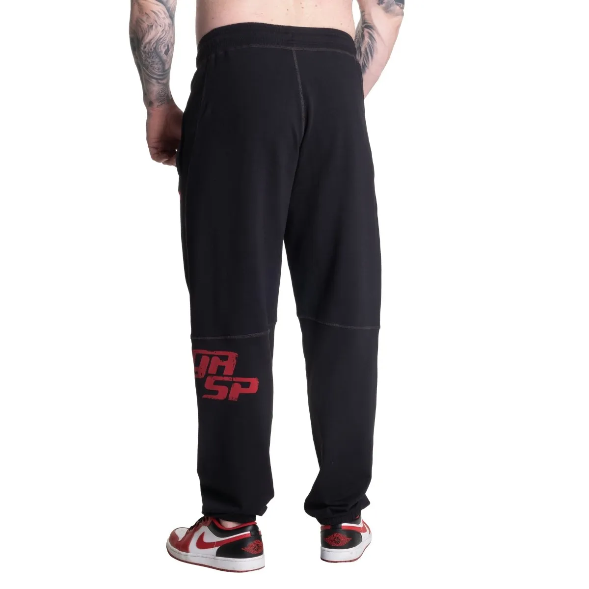 GASP Vintage Sweatpants - Black/Red