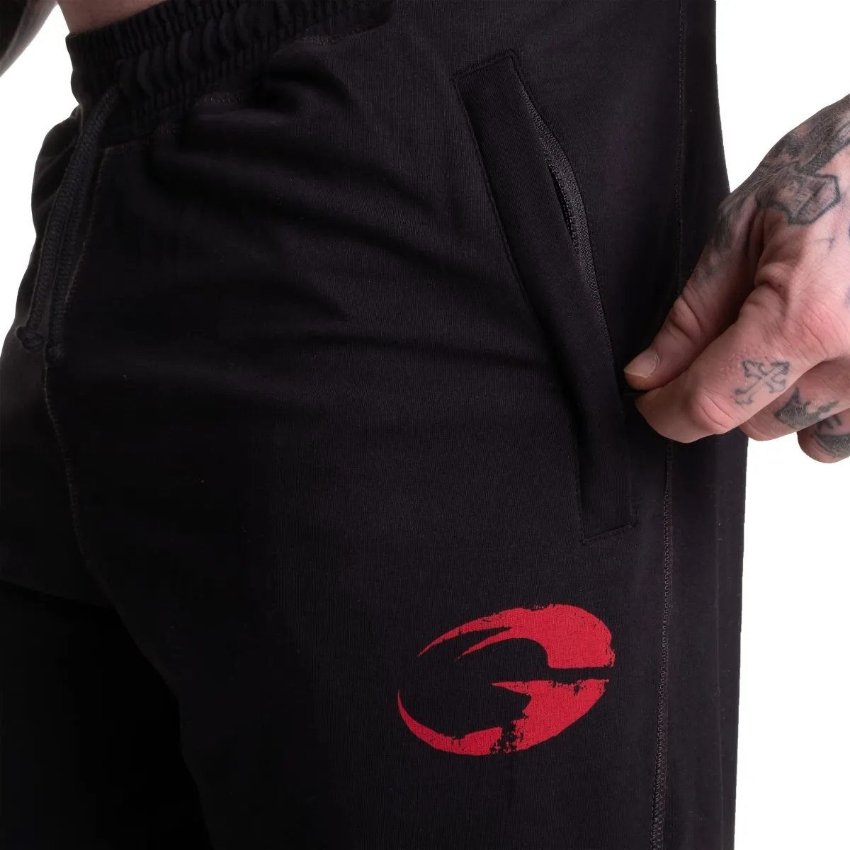 GASP Vintage Sweatpants - Black/Red