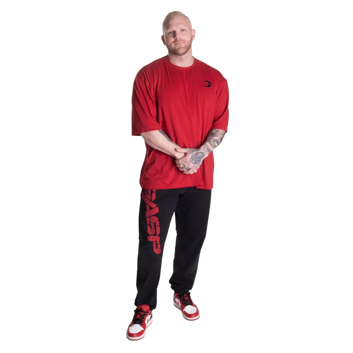 GASP Vintage Sweatpants - Black/Red