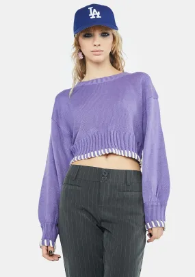 Glory Days Sweater Crop Top