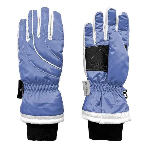 Grand Sierra Girls Taffeta Ski Glove w. Thinsulate (Size: 4-6x)