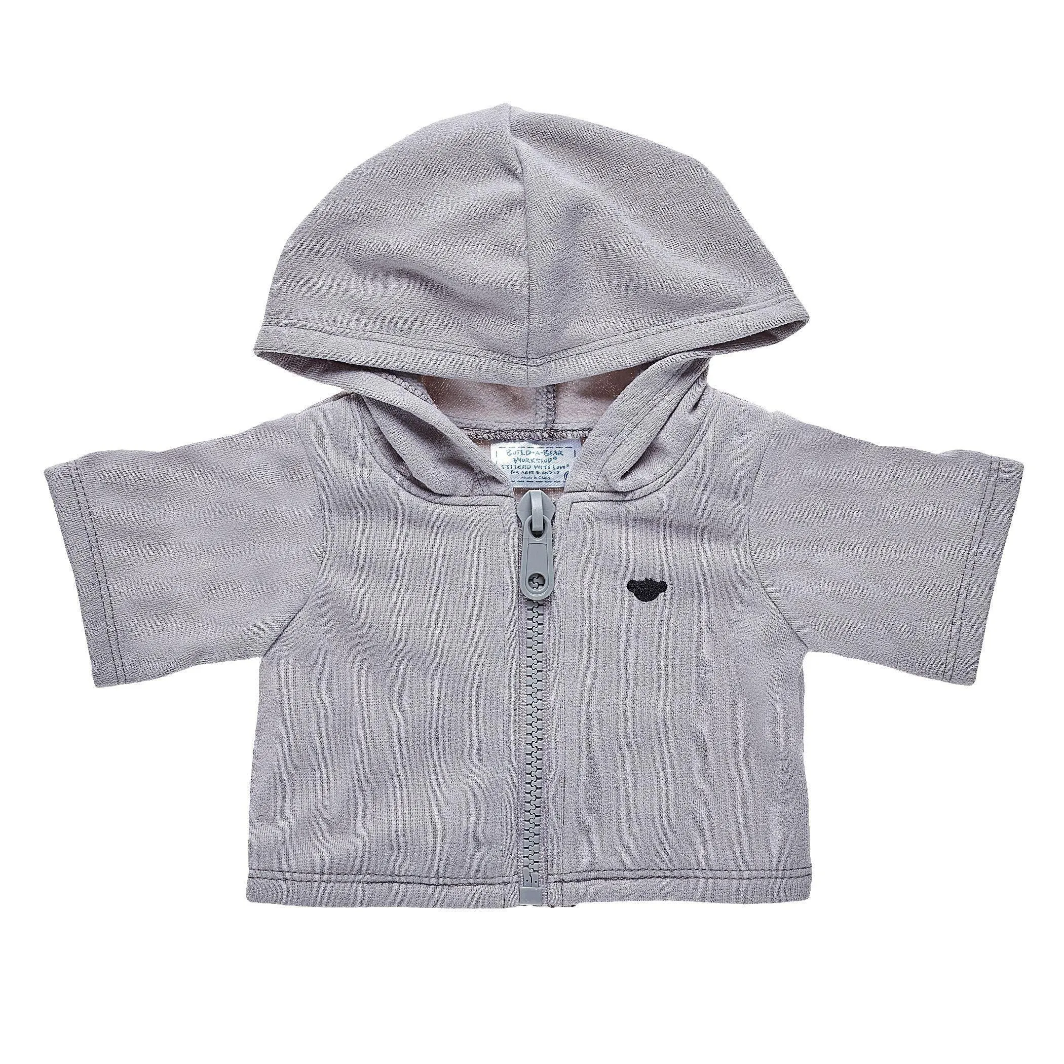 Grey Zip Hoodie