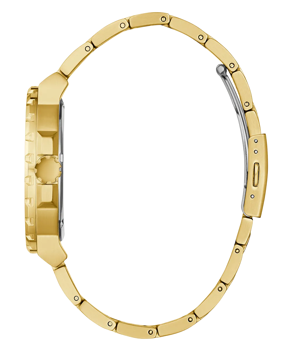 GUESS Mens Gold Tone Analog Watch