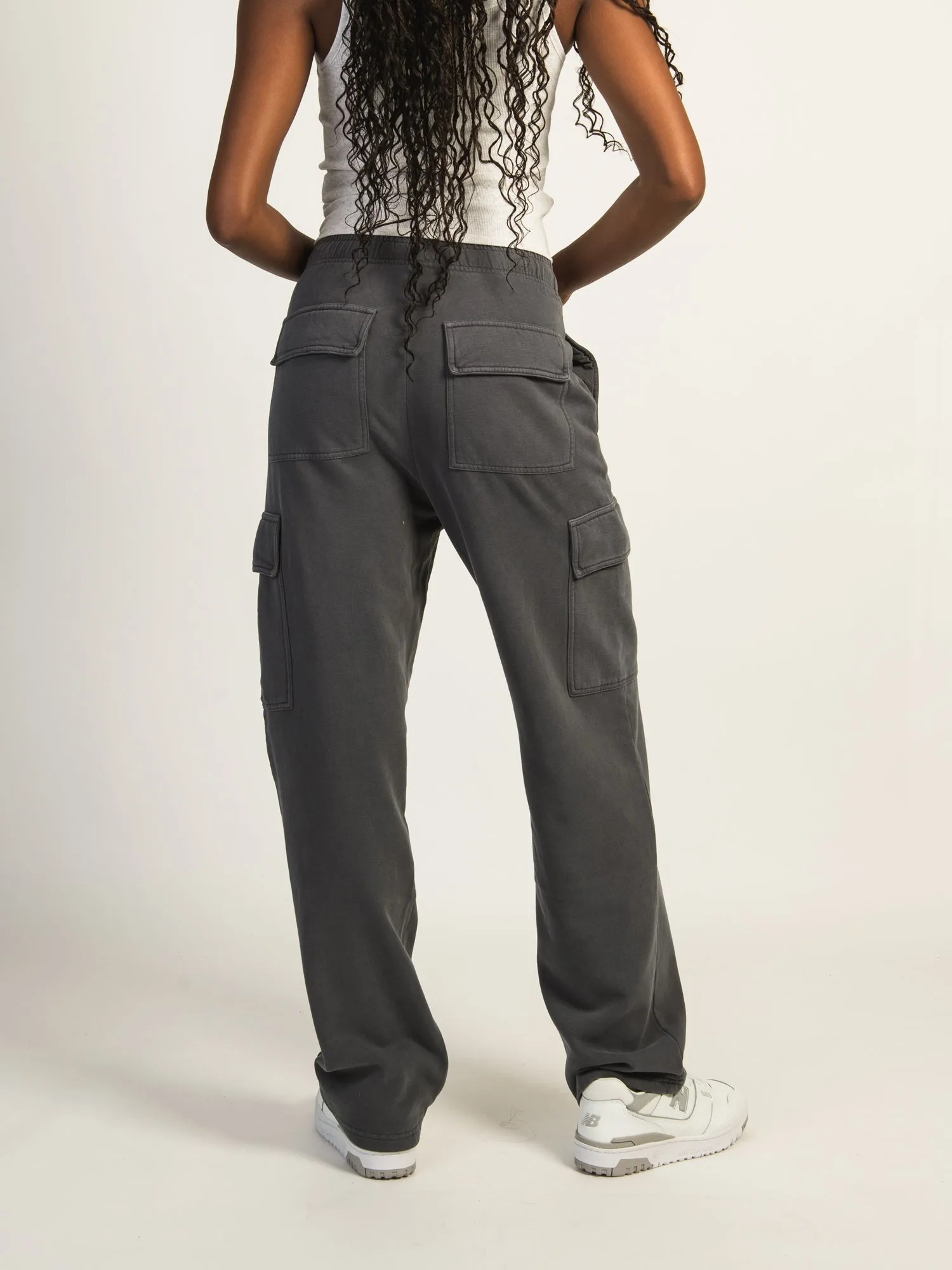 HARLOW ANDI CARGO SWEATPANT - STONE