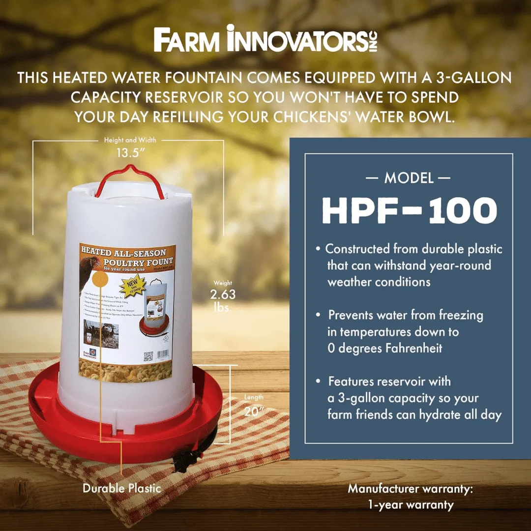 Heated Poultry Waterer