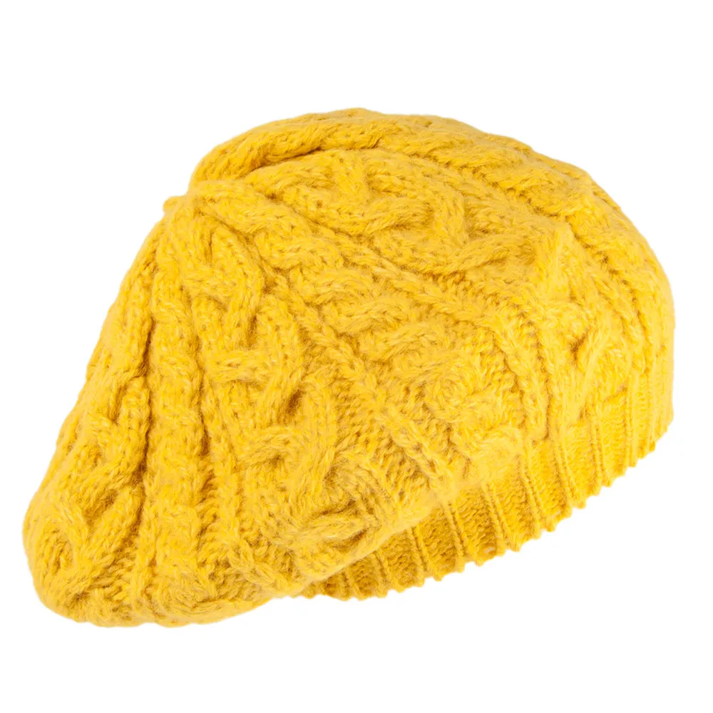 Highland 2000 Alpaca Beret - Yellow