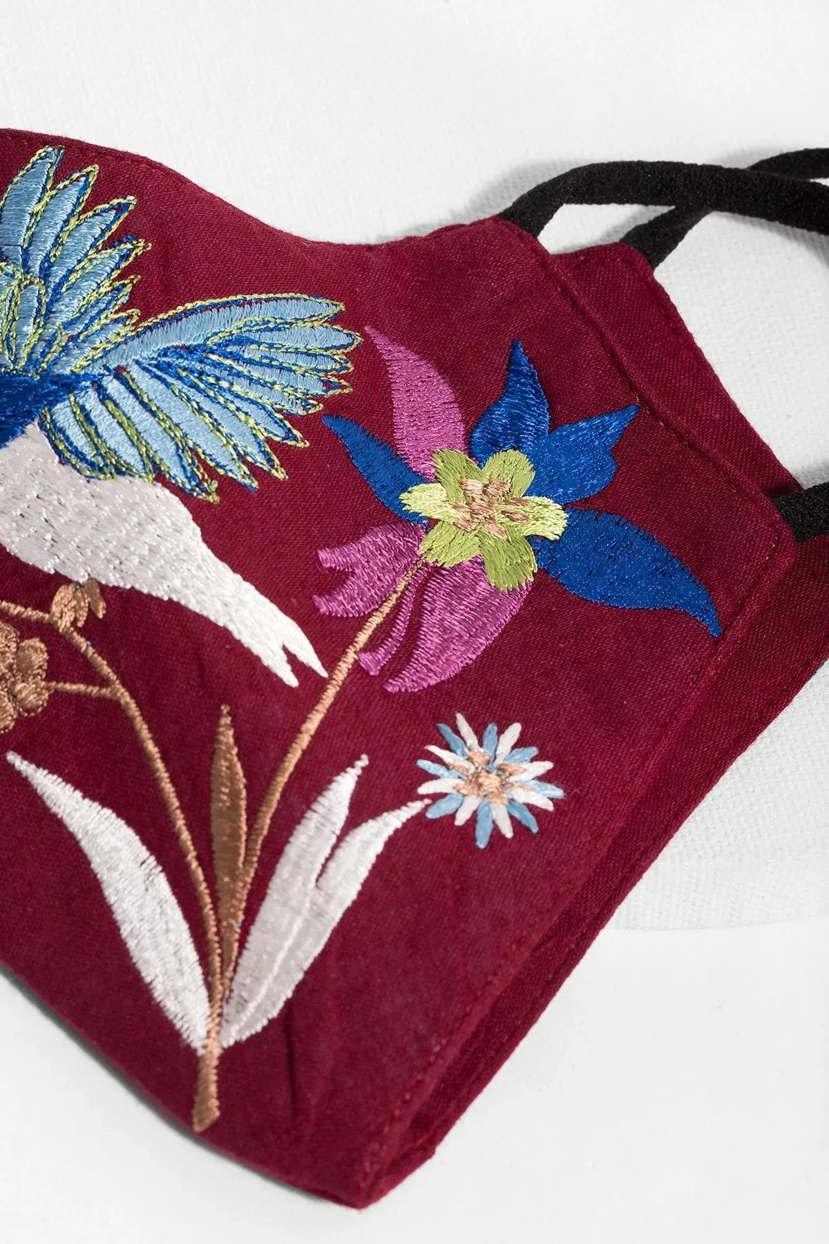 Hummingbird Embroidered Face Mask