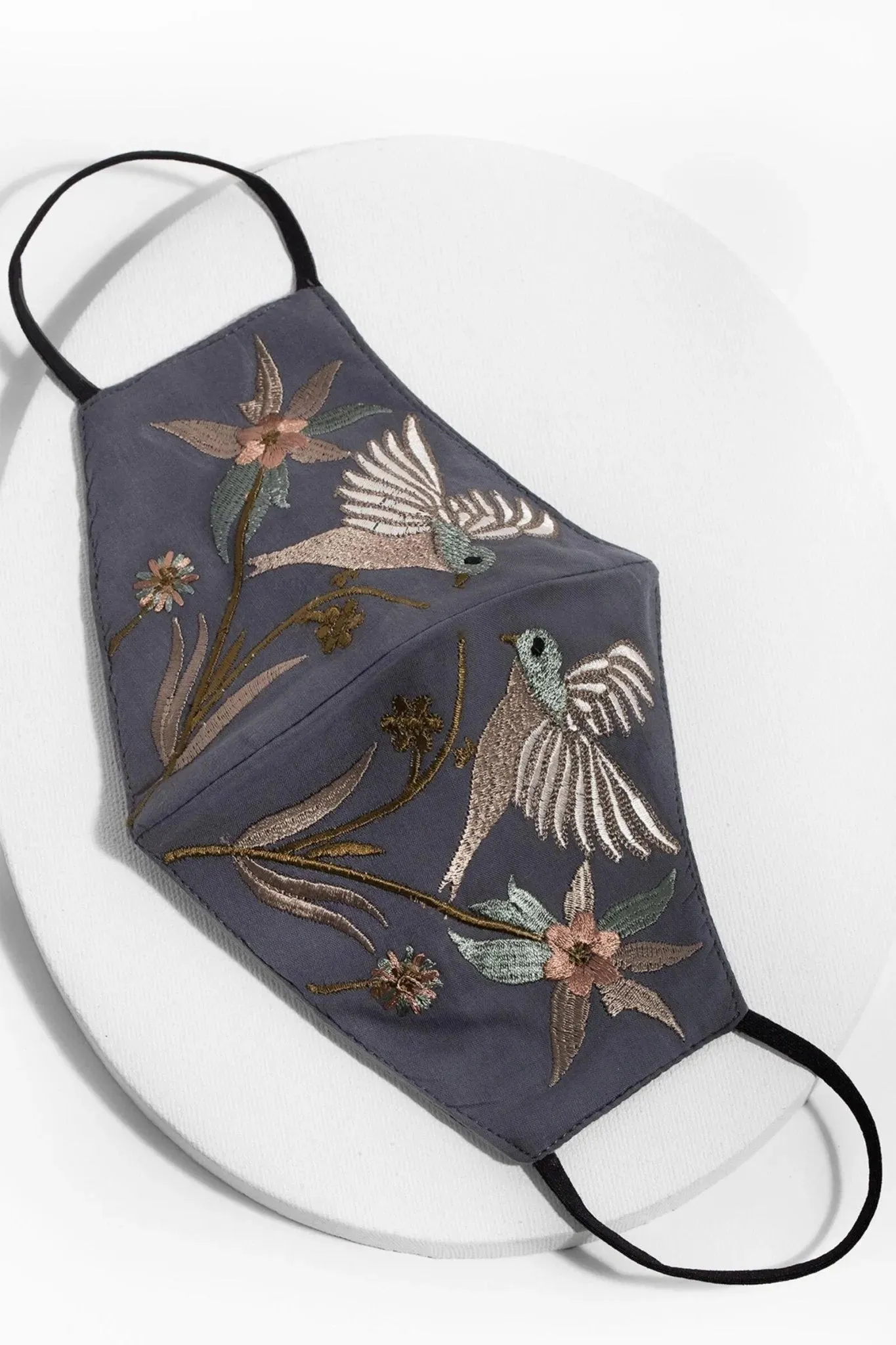 Hummingbird Embroidered Face Mask