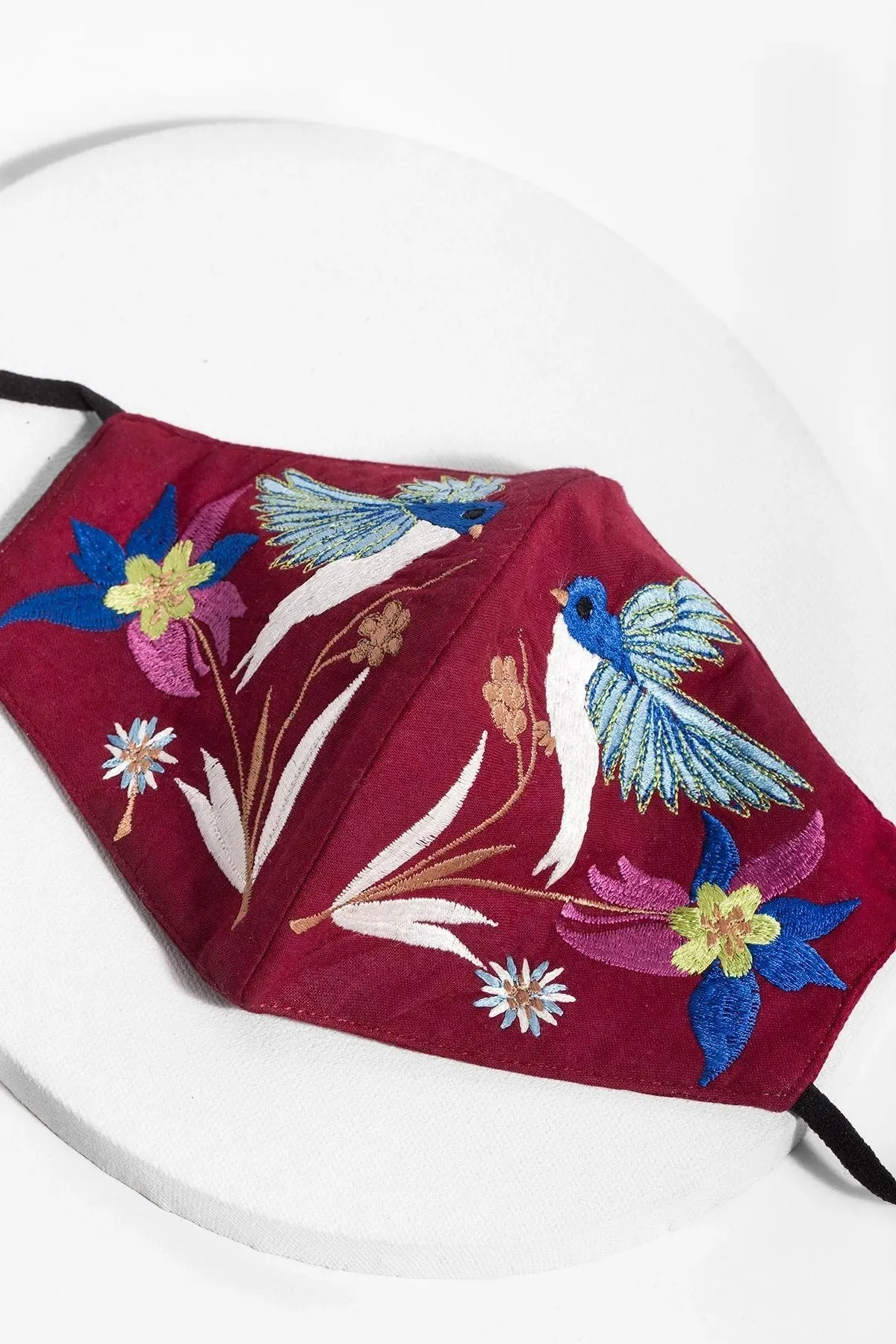 Hummingbird Embroidered Face Mask