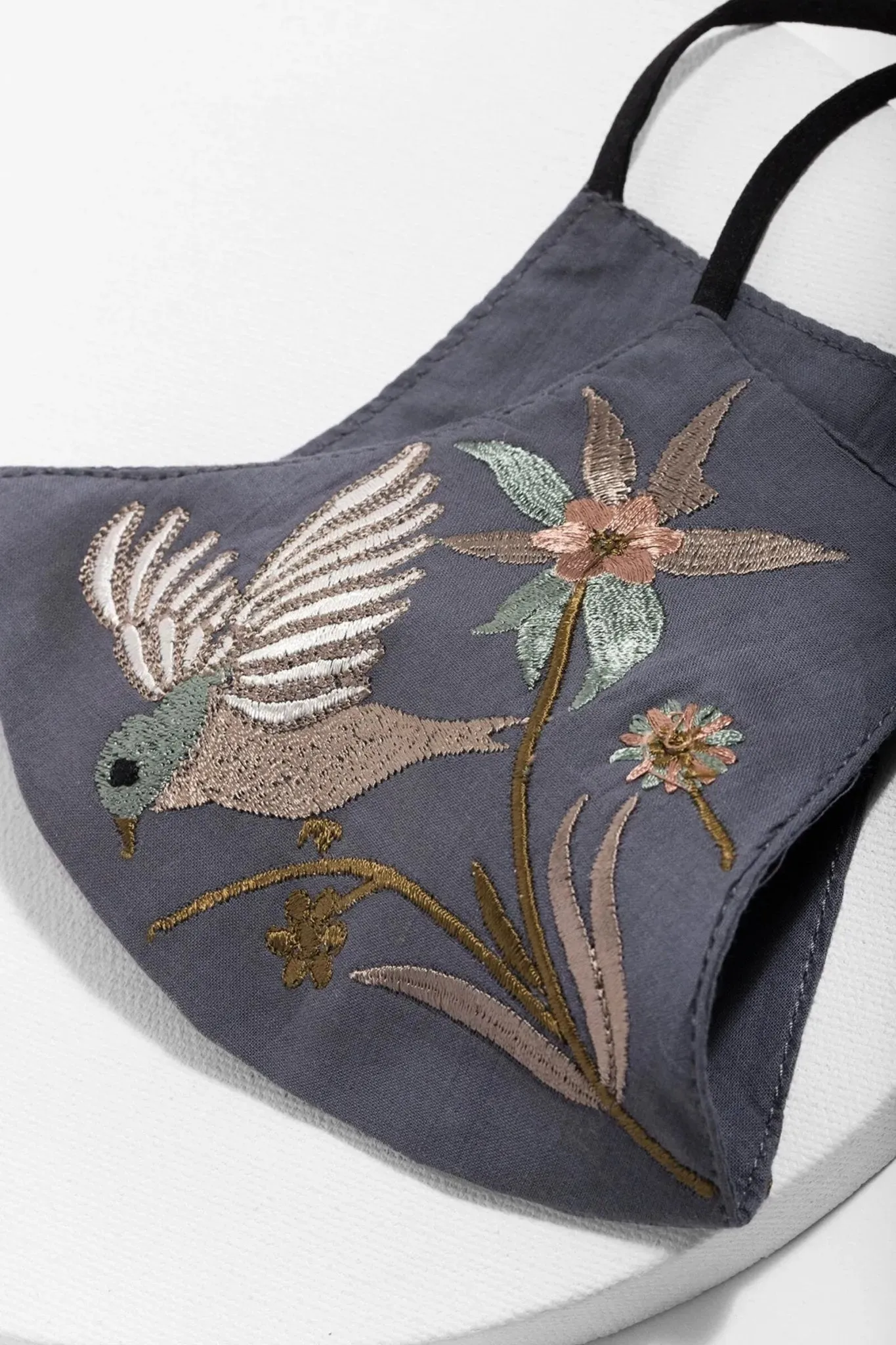 Hummingbird Embroidered Face Mask