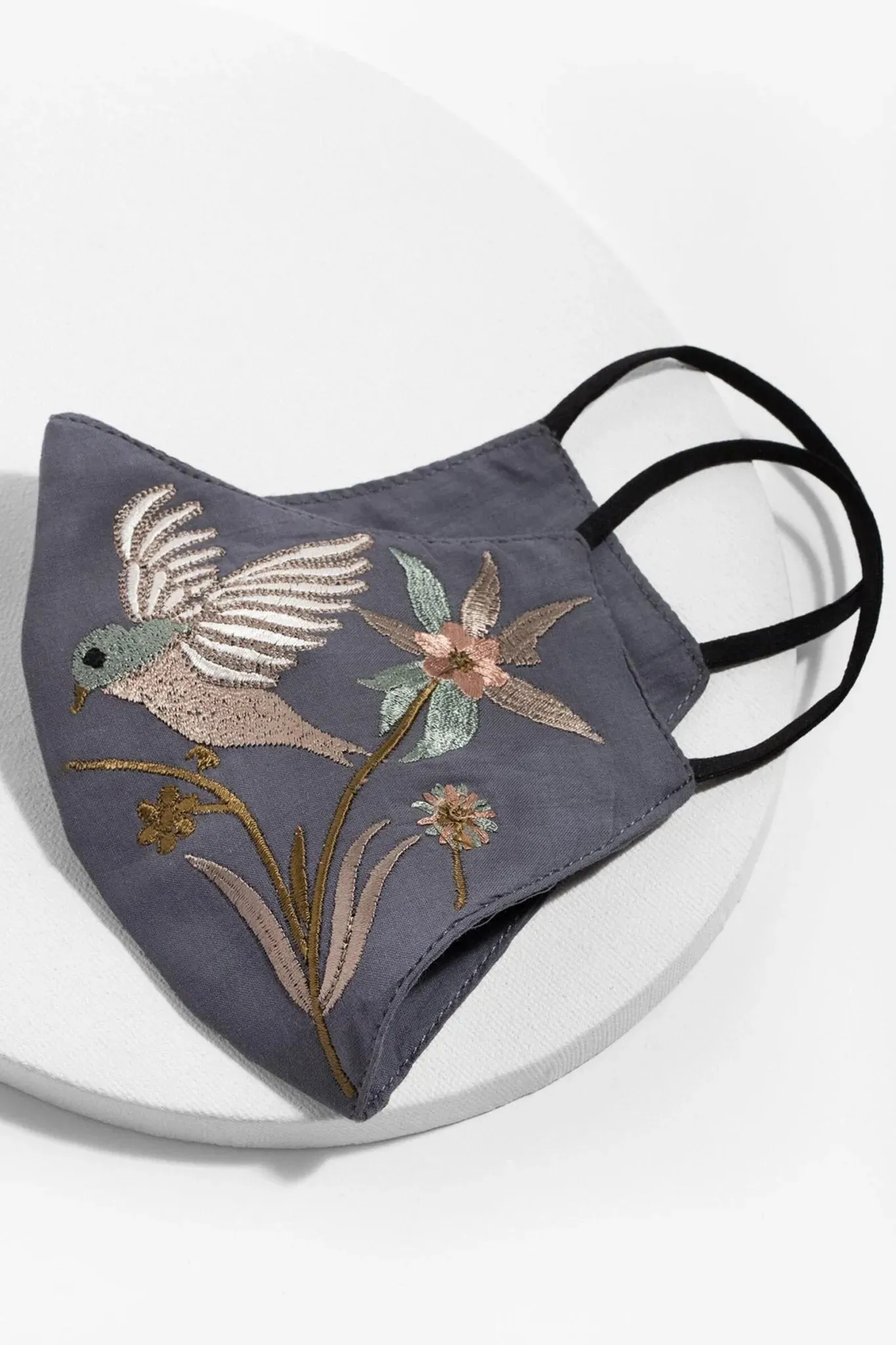 Hummingbird Embroidered Face Mask