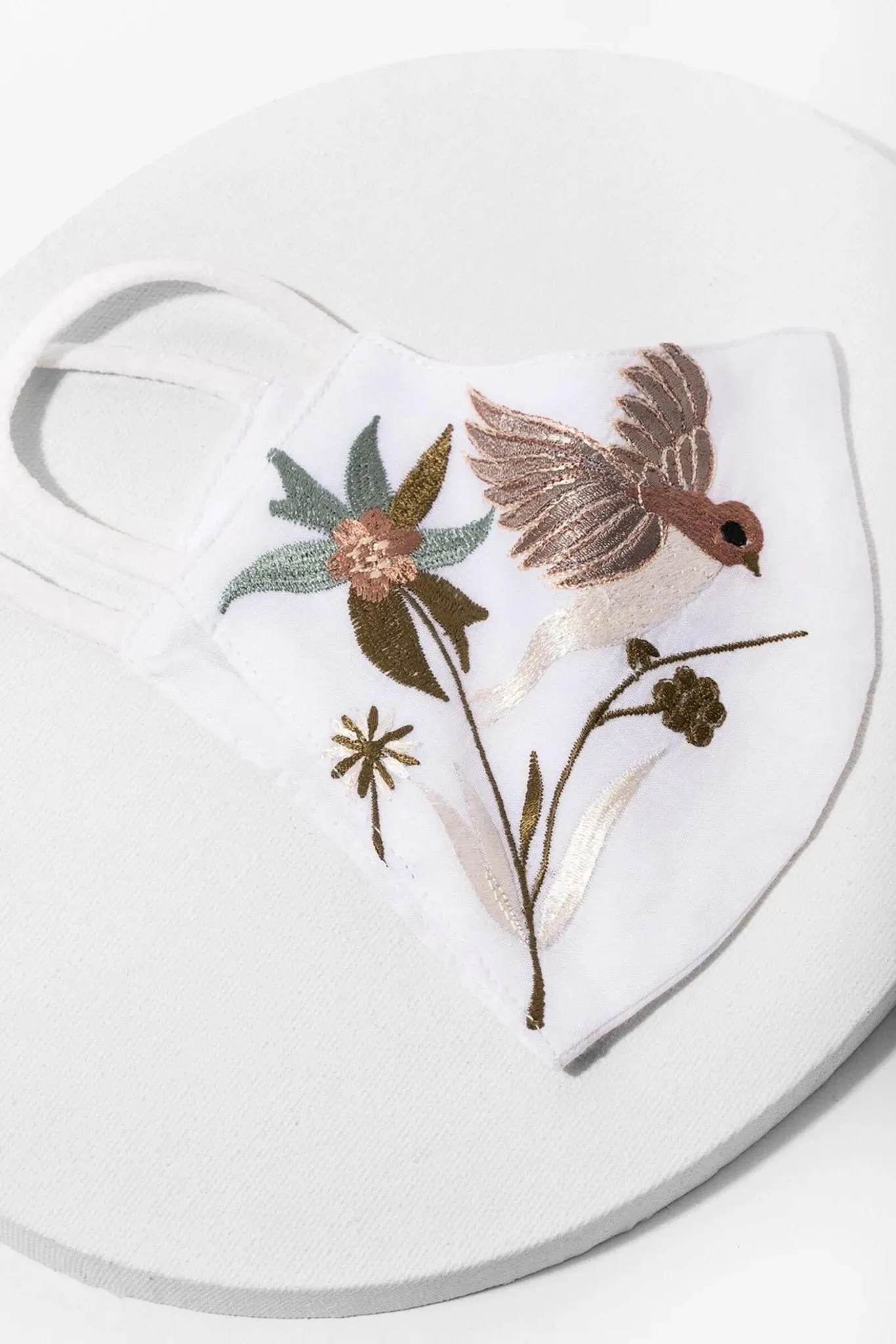 Hummingbird Embroidered Face Mask