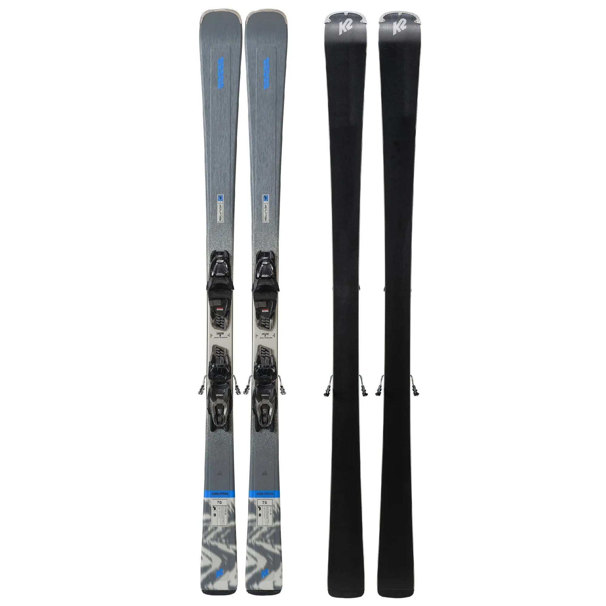 K2 Disruption 76 Mens Skis with QuikClik Bindings