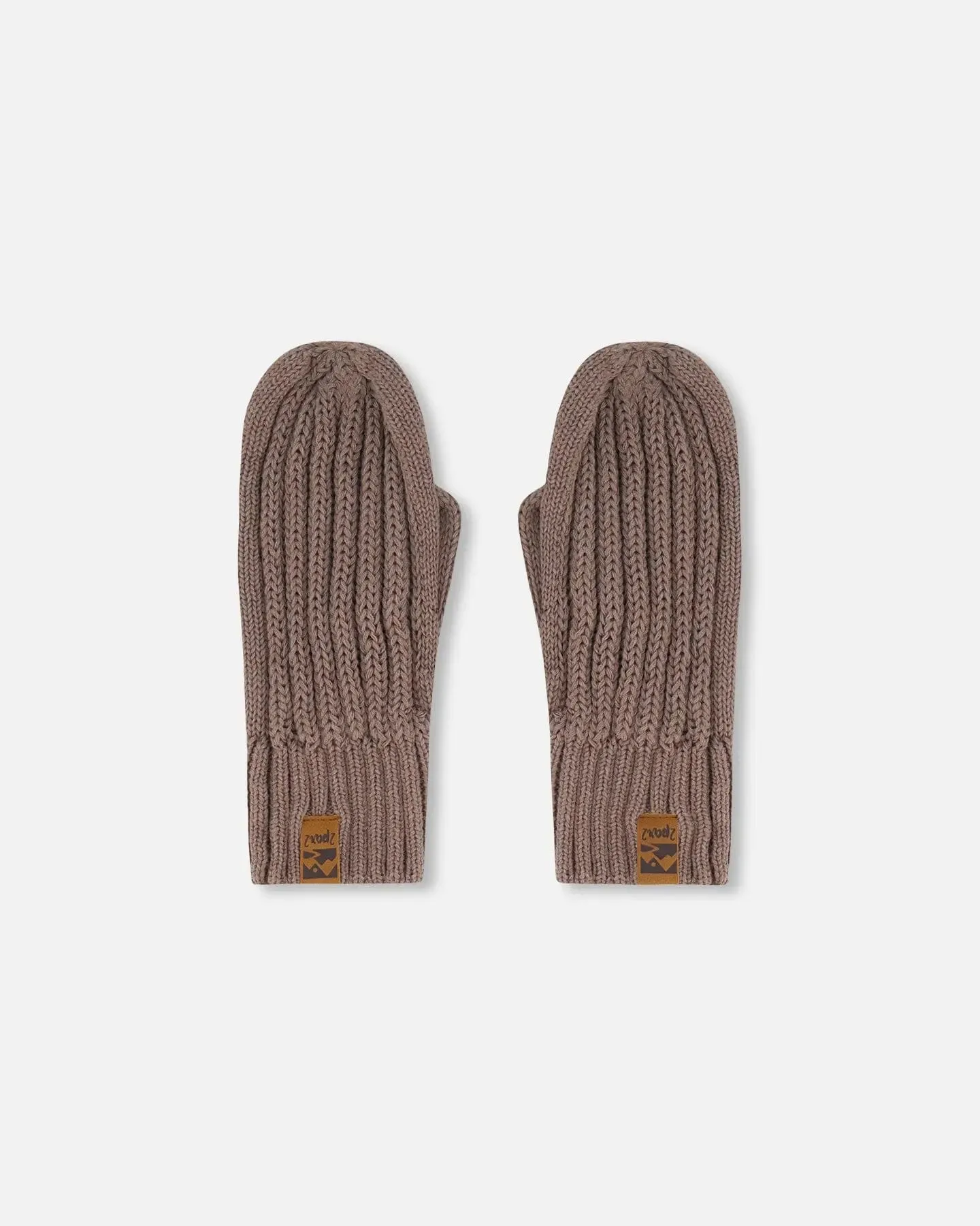 Knit Mittens Taupe