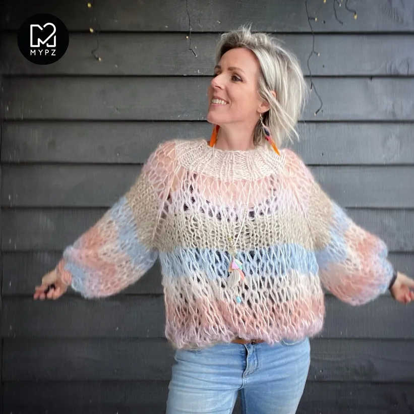 Knit pattern – MYPZ Top-down Club Pullover Pastel No.15 (ENG-NL)