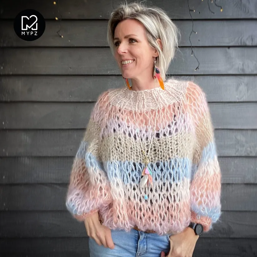 Knit pattern – MYPZ Top-down Club Pullover Pastel No.15 (ENG-NL)