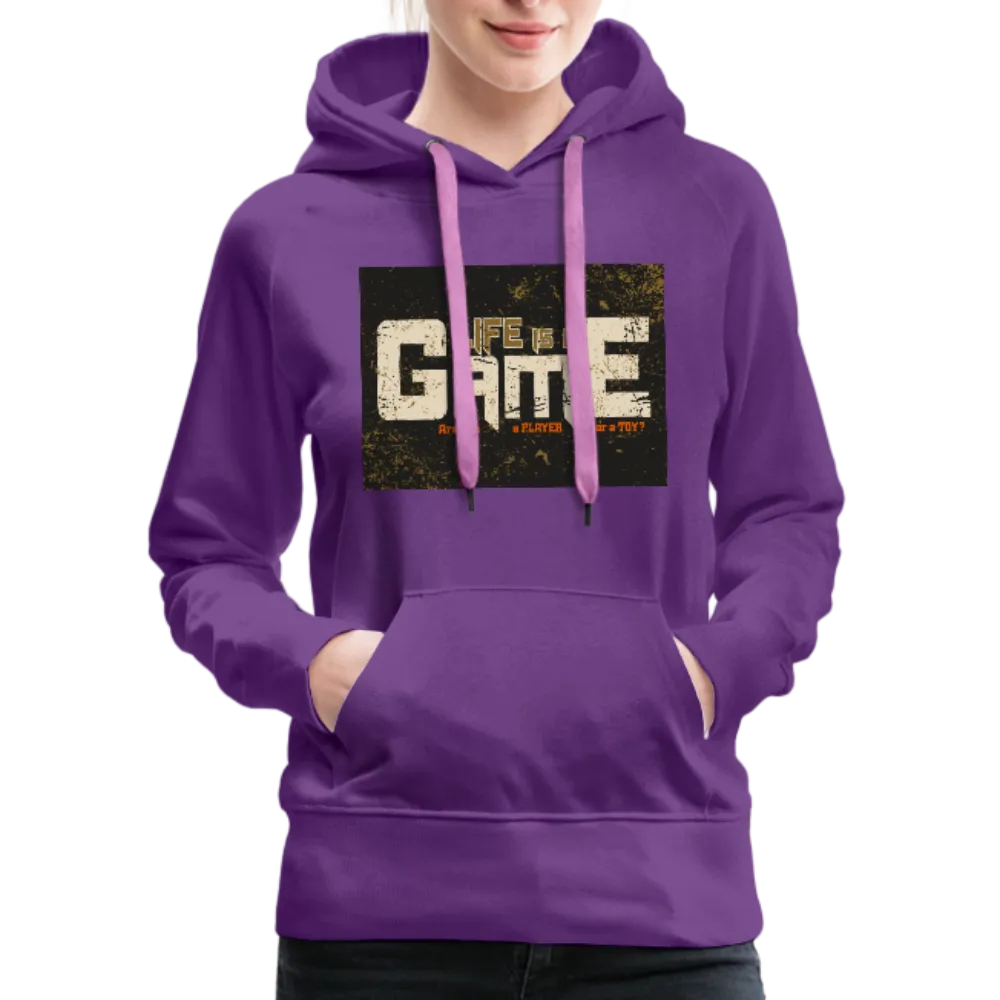 Life Is A Game Women’s Premium Hoodie