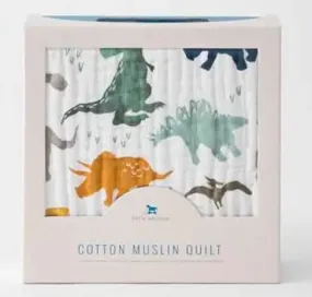 Little Unicorn Muslin Quilt DINOSAUR