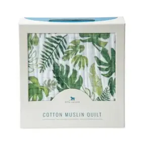 Little Unicorn Muslin Quilt - Tropical Leaf