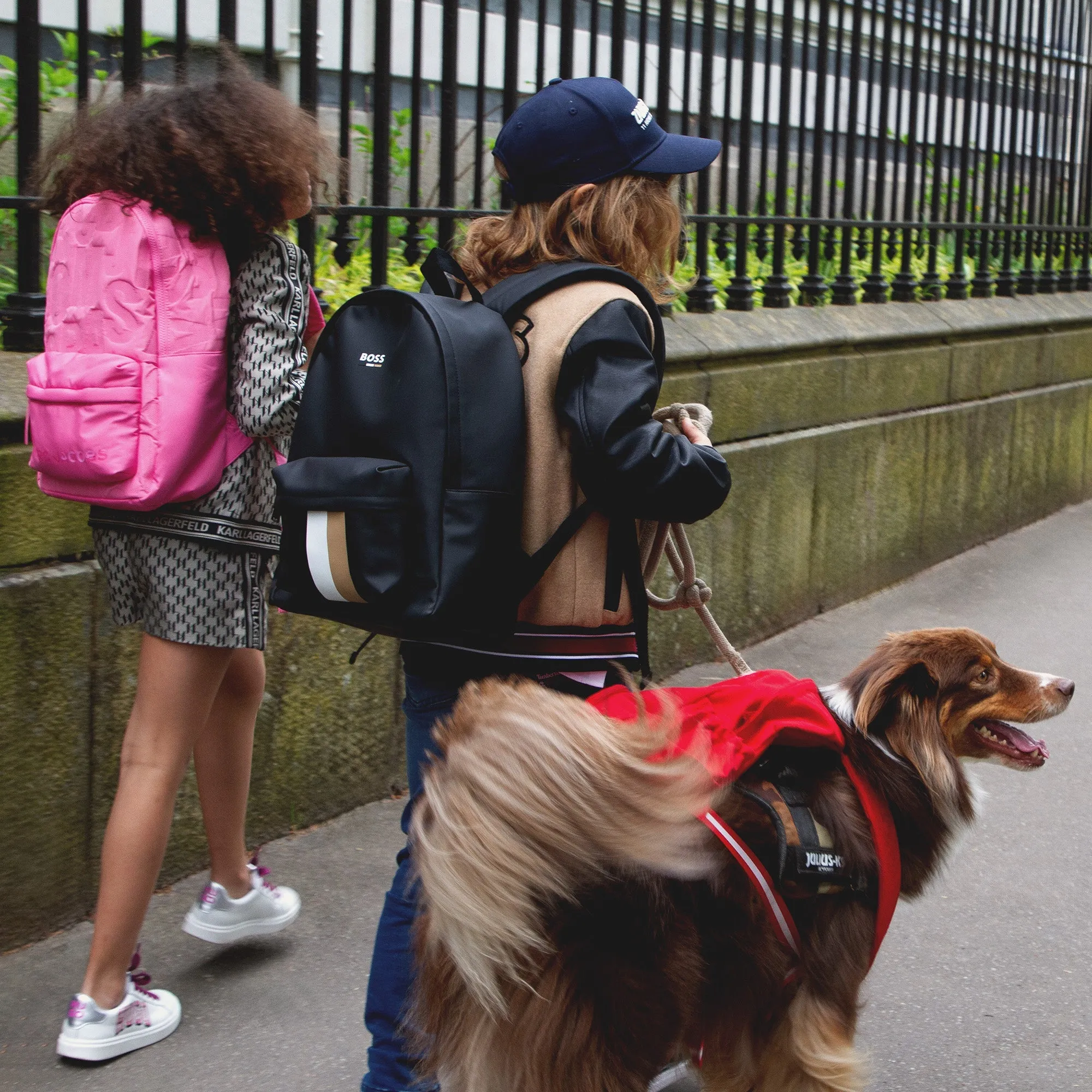 Logo Stripe Backpack