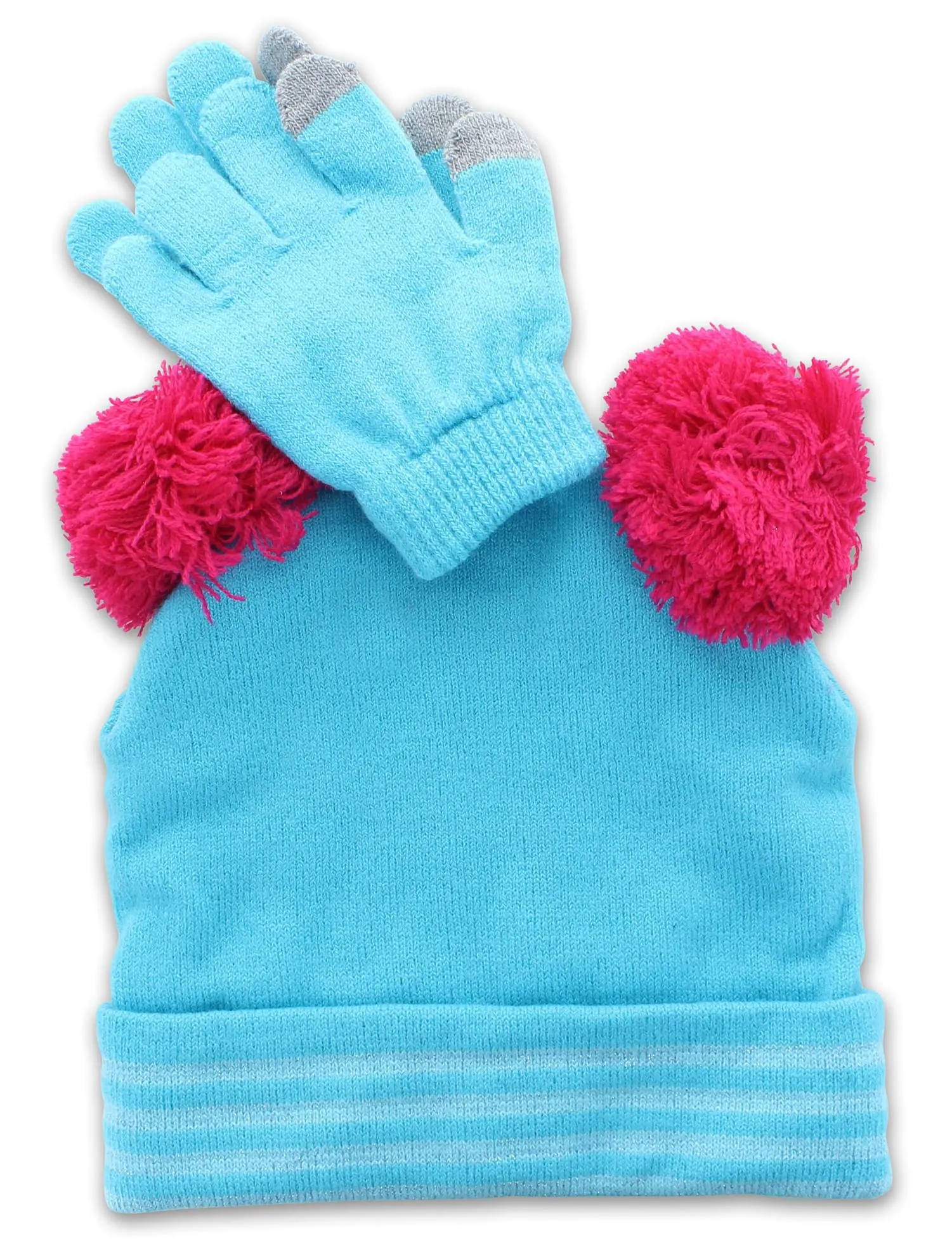 LOL Surprise Dolls Girls Winter Beanie & Glove Set | Blue