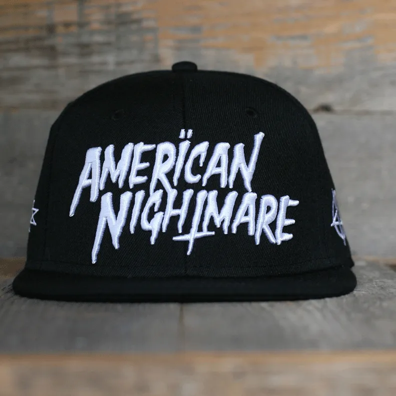 Love / Hate Snapback Hat Black