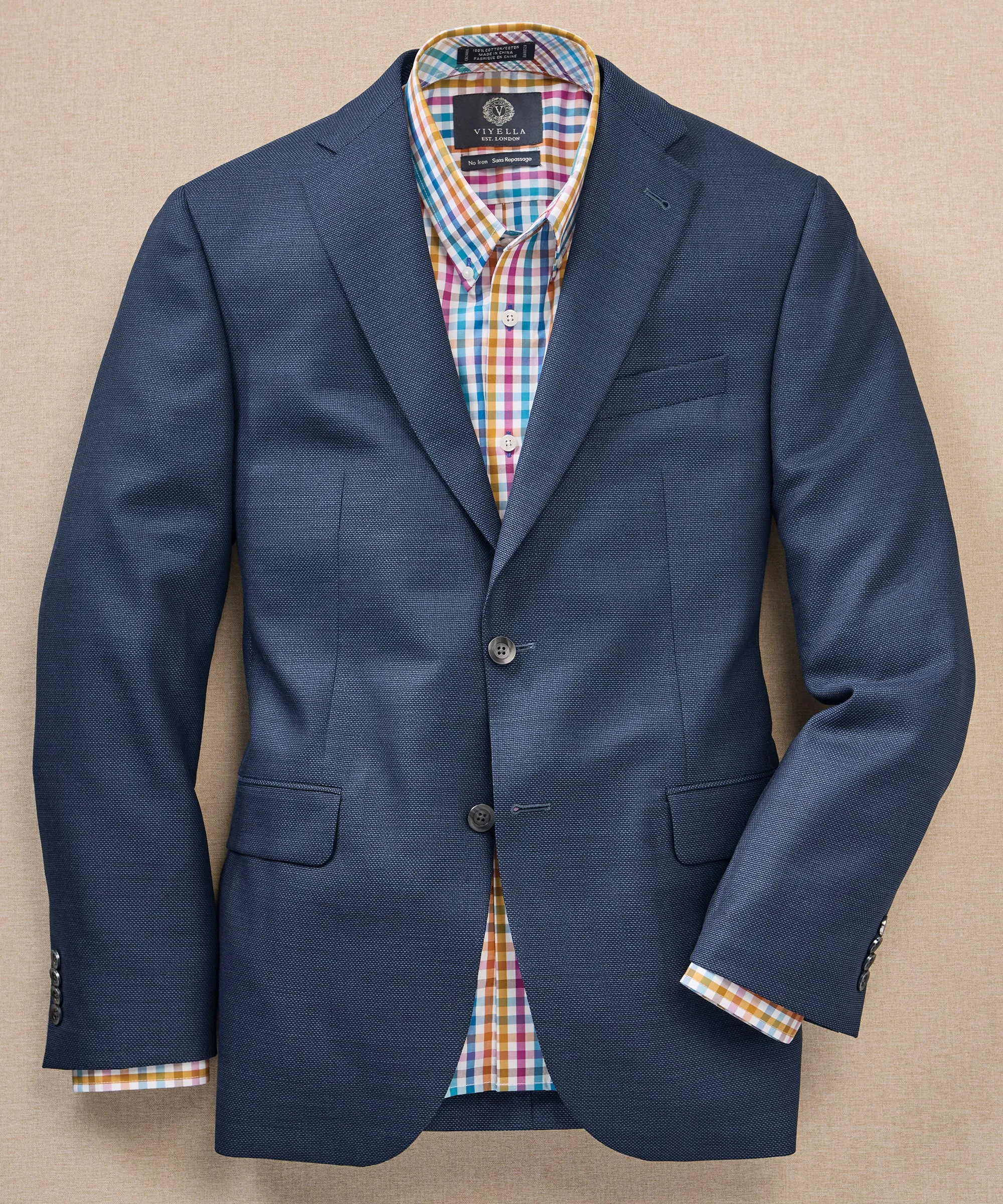 Luxe All-Season Wool Travel Blazer