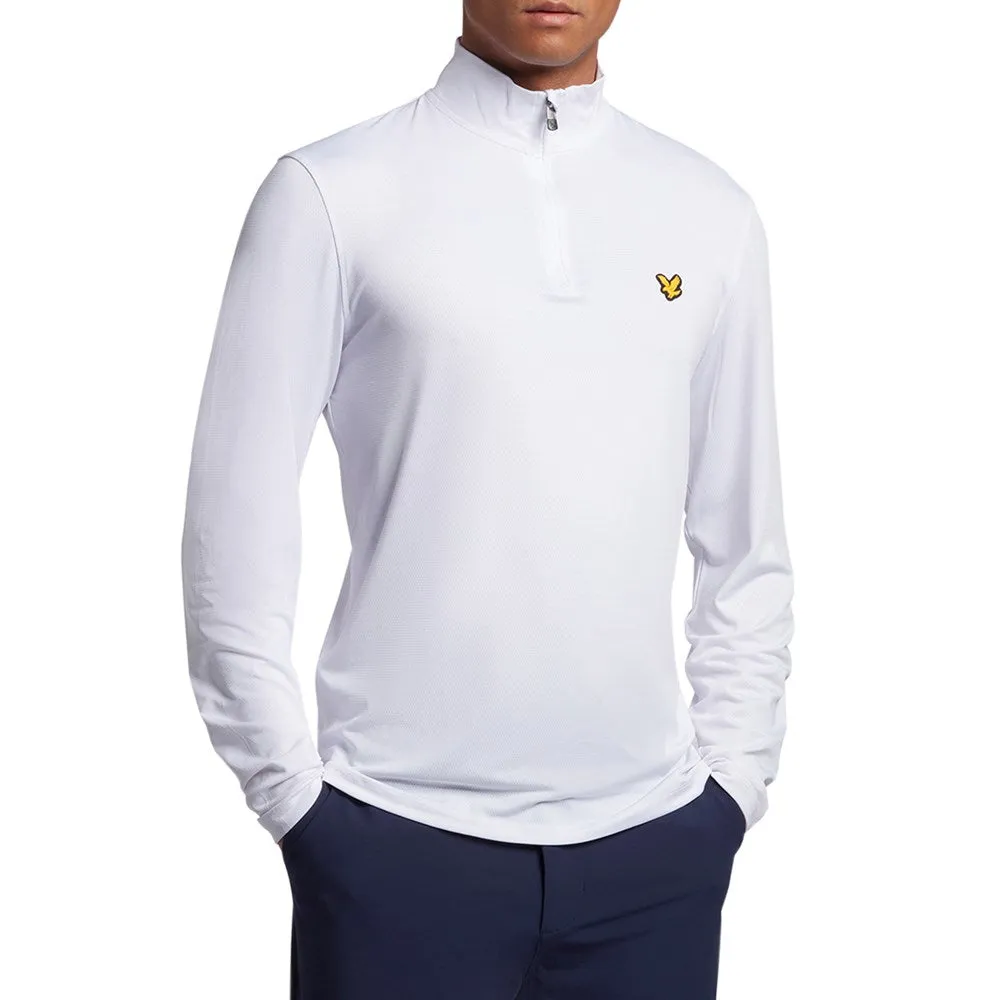 Lyle & Scott Golf Stretch Midlayer - White