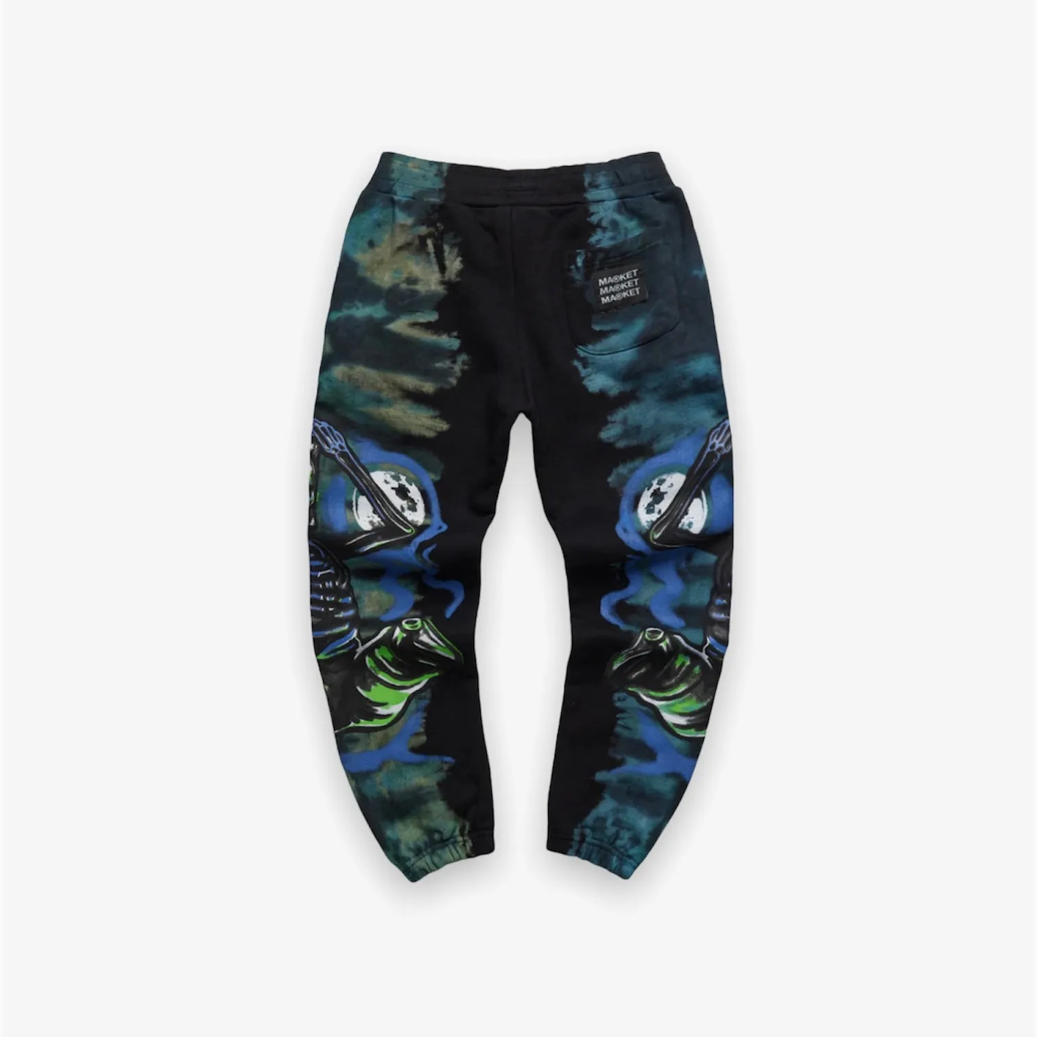 Market Killing the Game Glow In The Dark Sweatpants Dark Tie Dye