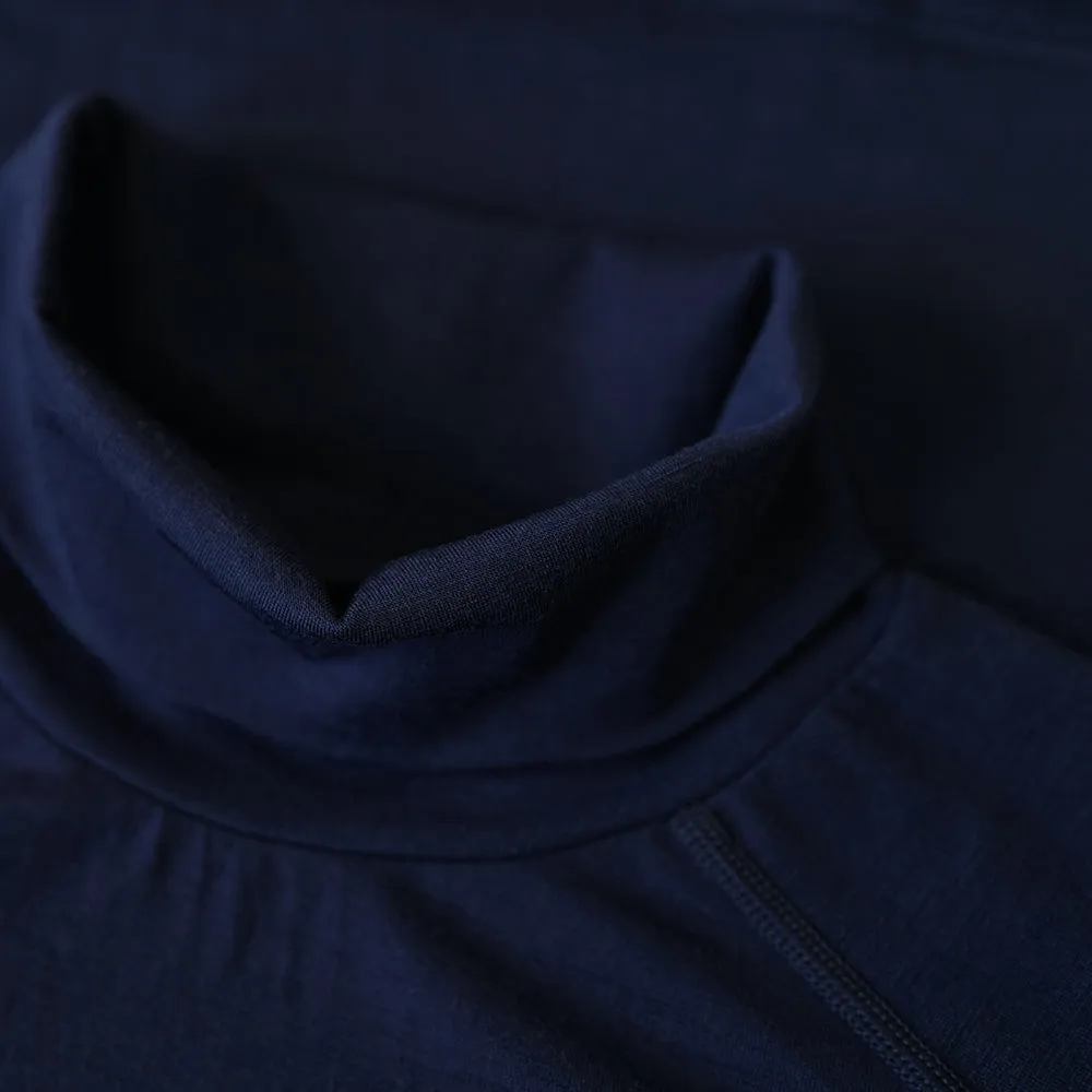 Mens 160 Merino Active Roll Neck (Navy)