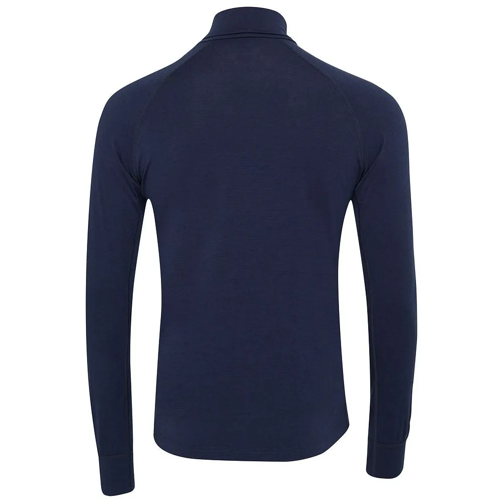 Mens 160 Merino Active Roll Neck (Navy)