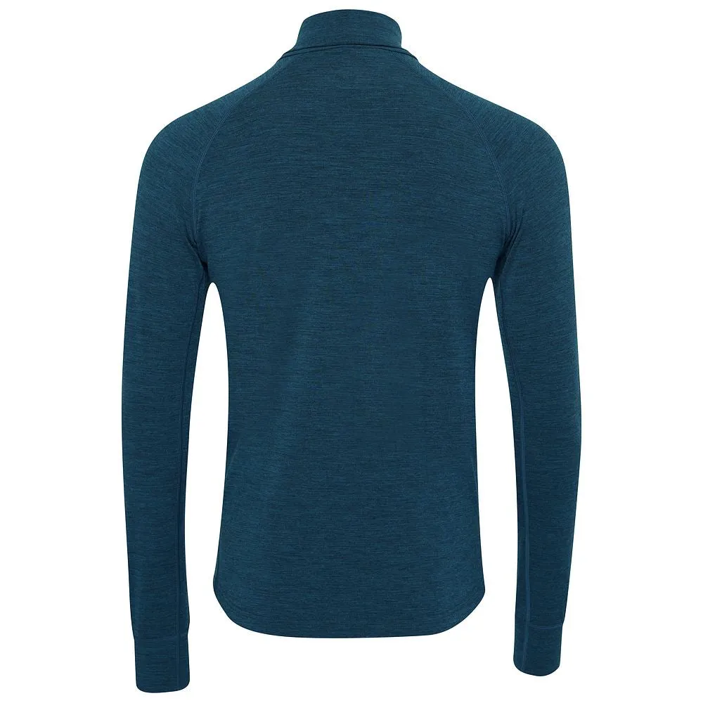 Mens 160 Merino Active Roll Neck (Petrol)