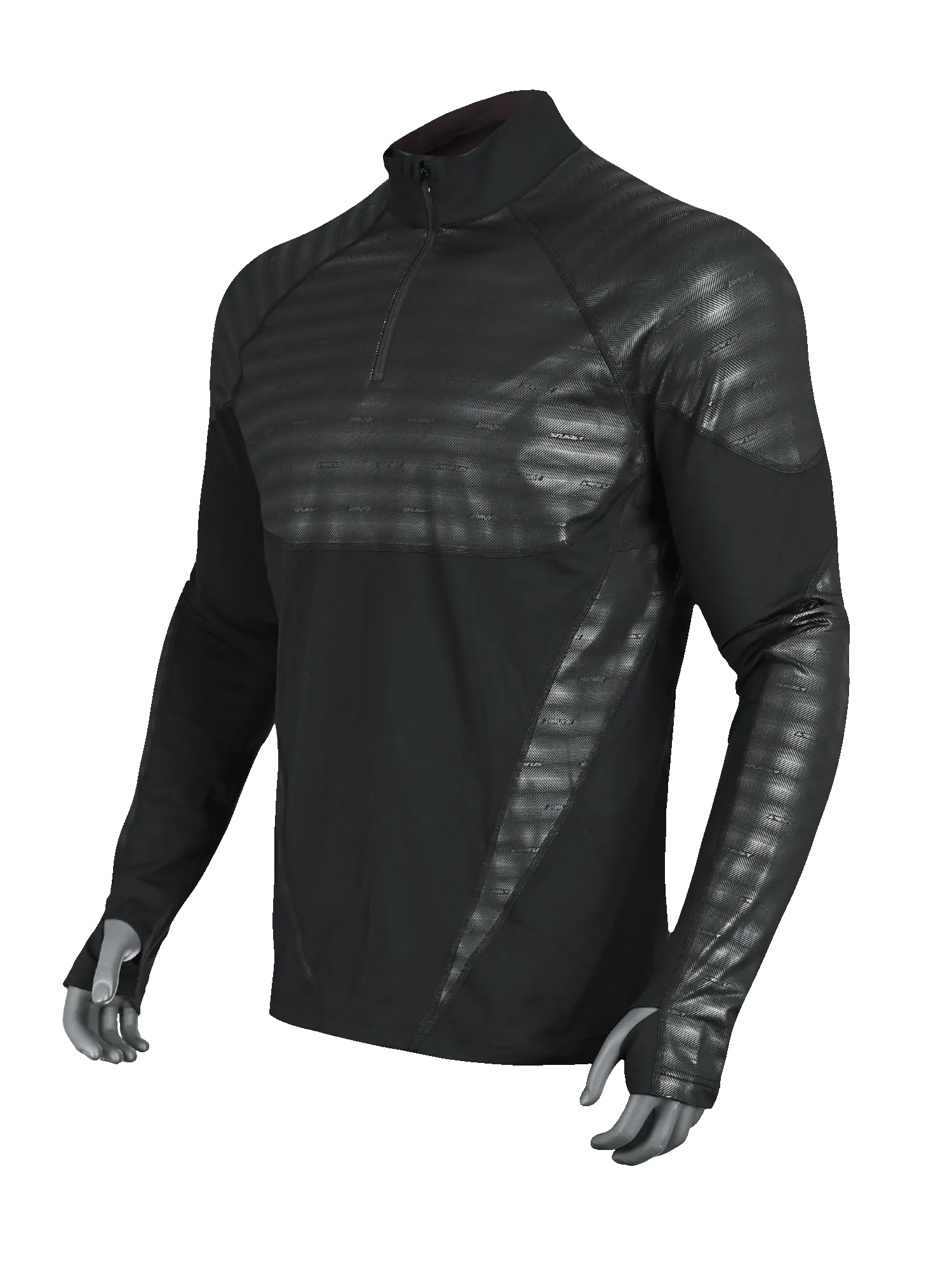 Mens Heatwave™ Performance Base Layer ¼ Zip Mock Neck Top